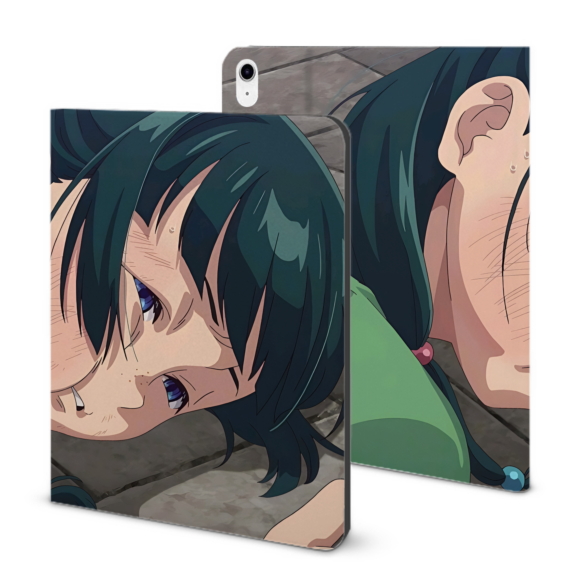 （画像用） 薬屋のひとりごと The Apothecary Diaries IPad ケース ブック型 PUレザー TPU 耐衝撃 軽量 薄型 ペン収納なし 全面保護 IPad 各モデル対応
